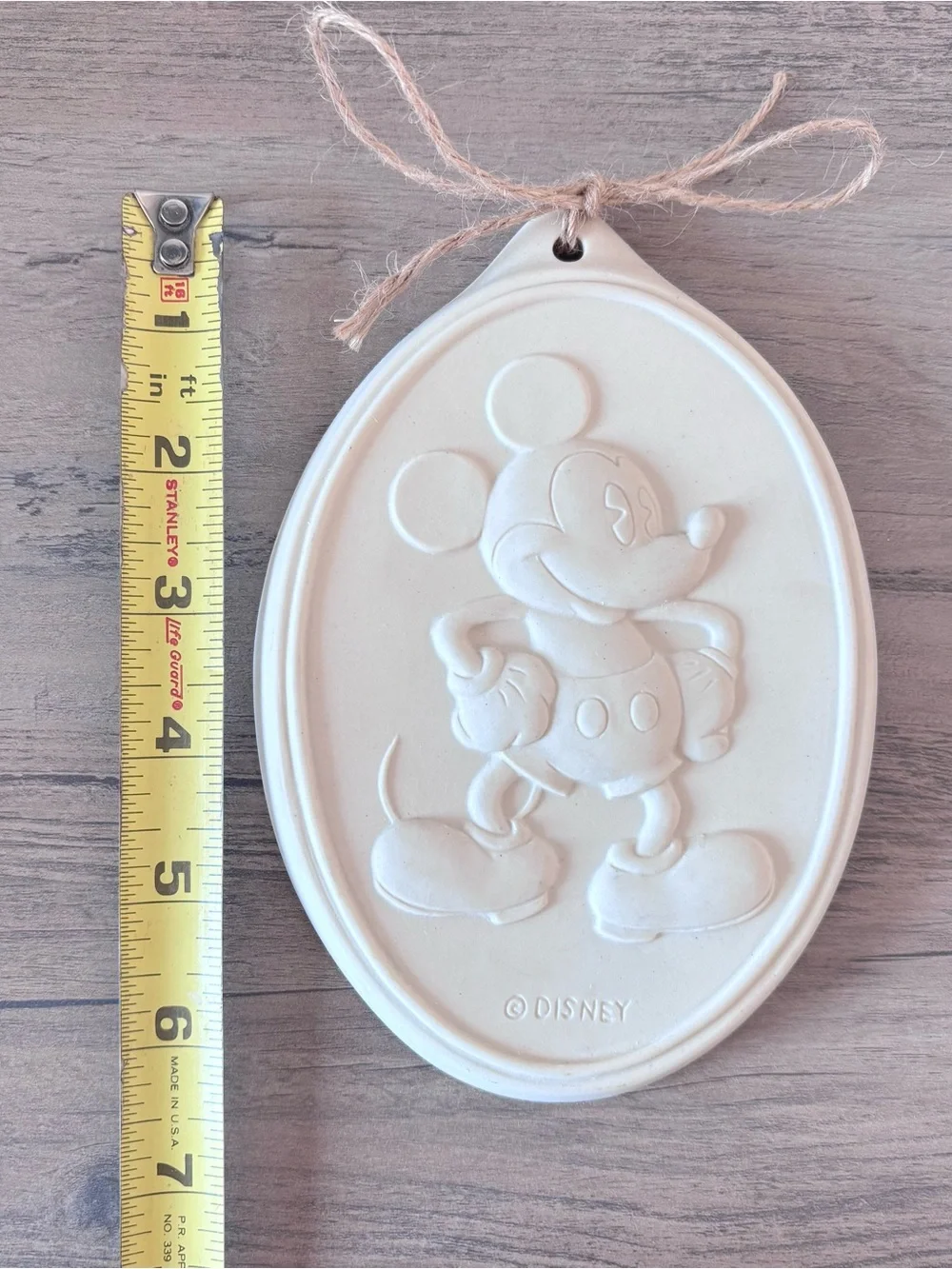 Vintage 1990s Disney Mickey Mouse & Co. Ceramic Cookie Flip Mold and Wall Plaque
